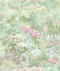 Malibu Floral  Wallpaper - Contemporary Floral - Metallic Teal, Green, and Pink | Malibu Wallpaper