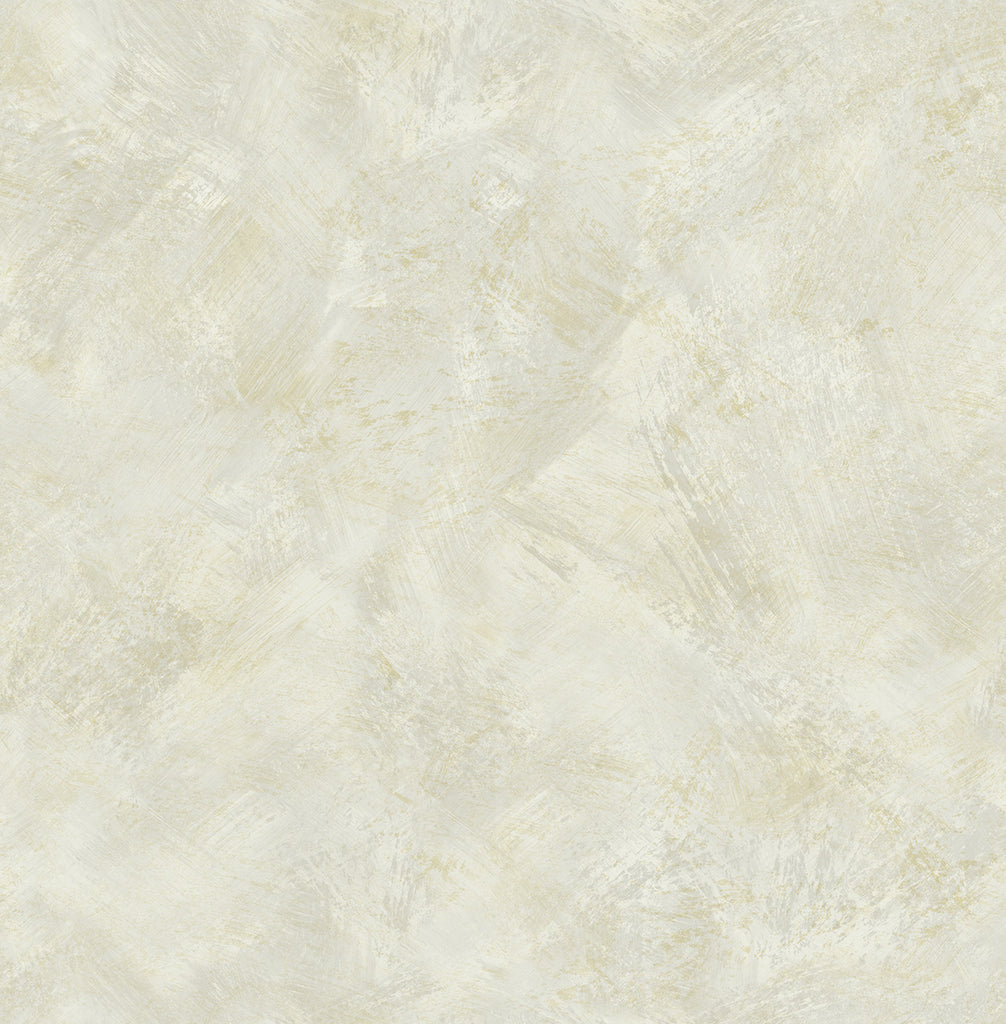 Malibu Faux Wallpaper - Contemporary Faux - Metallic Champagne and White | Malibu Wallpaper