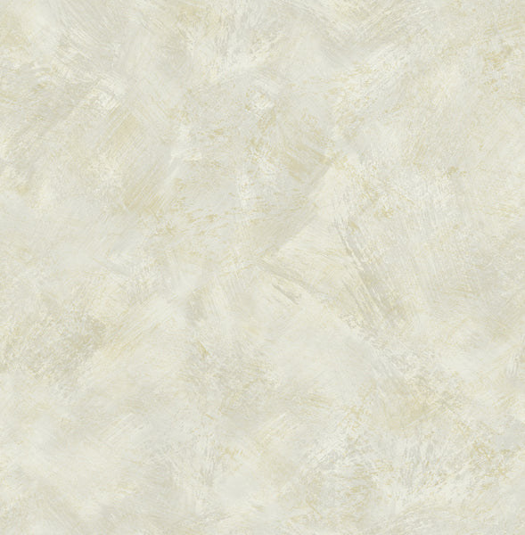 Malibu Faux Wallpaper - Contemporary Faux - Metallic Champagne and White | Malibu Wallpaper