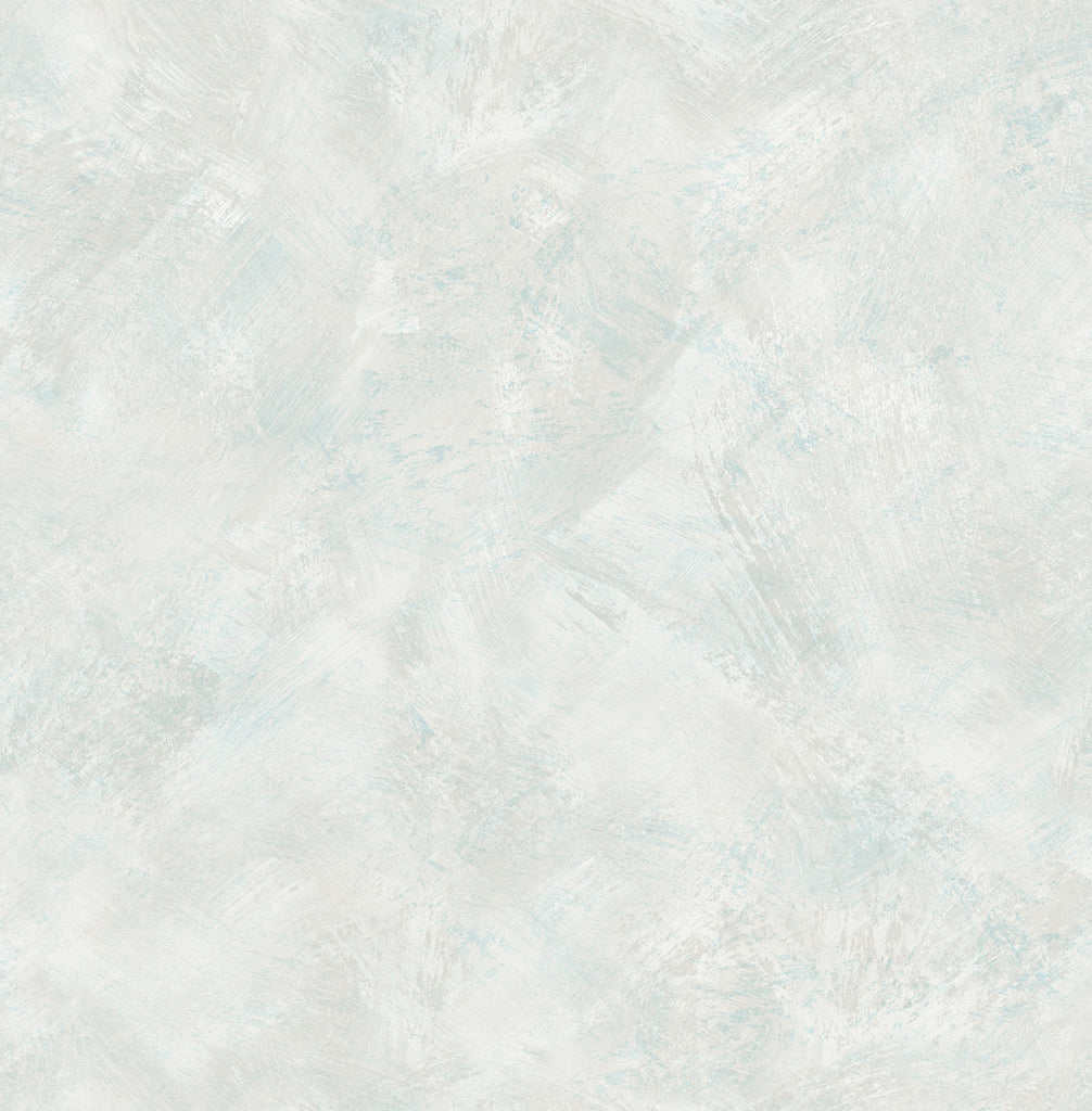 Malibu Faux Wallpaper - Contemporary Faux - Metallic Ivory, Powder Blue, and White | Malibu Wallpaper
