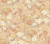 Malibu Daisy Wallpaper - Contemporary Floral - Metallic, Rust, and Cream | Malibu Wallpaper