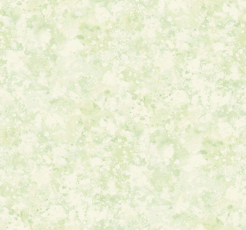 Malibu Waterdrop Floral Wallpaper - Contemporary Abstract - Metallic Lime | Malibu Wallpaper