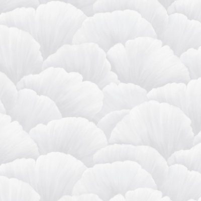 Fleur Ii Grandiflora - White Commercial Wallcovering | Koroseal