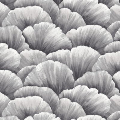 Fleur Ii Monologue - Gray Commercial Wallcovering | Koroseal