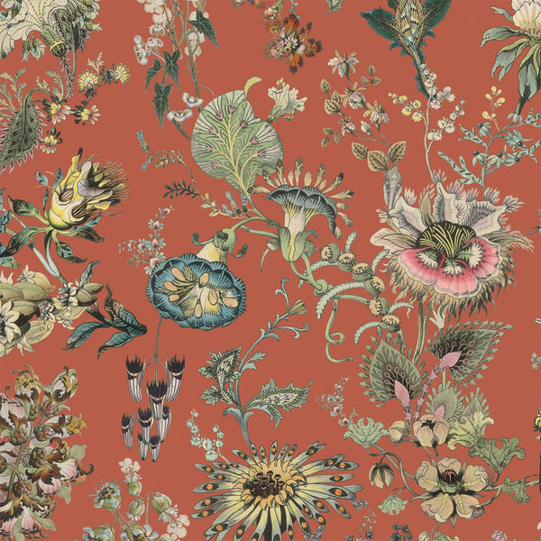 Flora Fantasia Amber, Sample Wallcoverings | House of Hackney