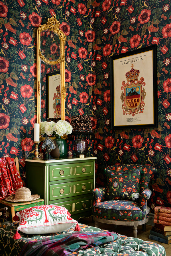 Folk Szekely - Dark Wallcovering | Mind the Gap