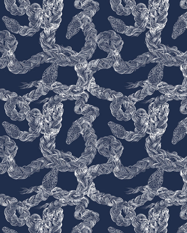 Twisted Snakes Fabric | Phillipe Romano Screen Prints