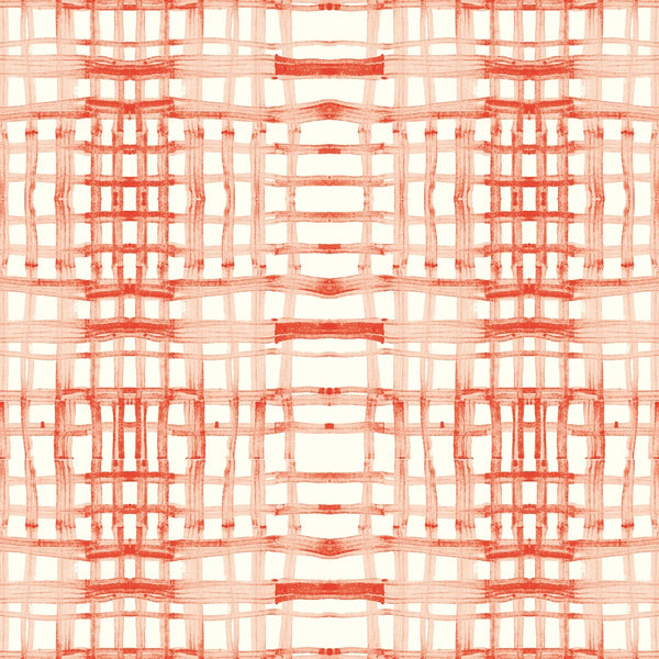 Frankie Red - Off-White Commercial Wallcovering | Koroseal