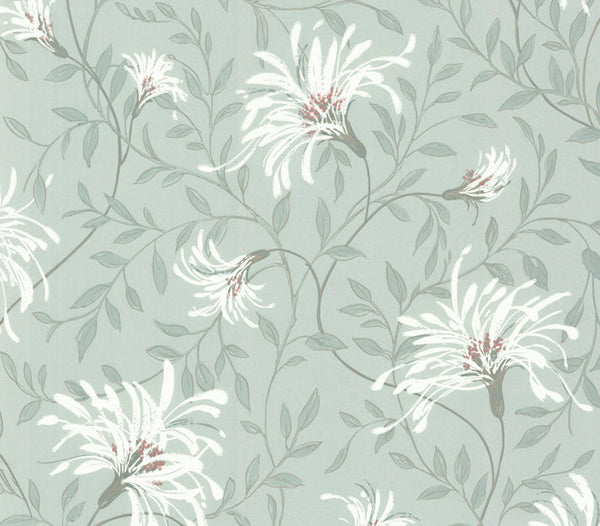 Fairhaven - Duck Egg Blue Wallcovering | 1838 Wallcoverings