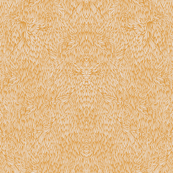 Feather Saffron | Poppy Print Studio Wallcovering