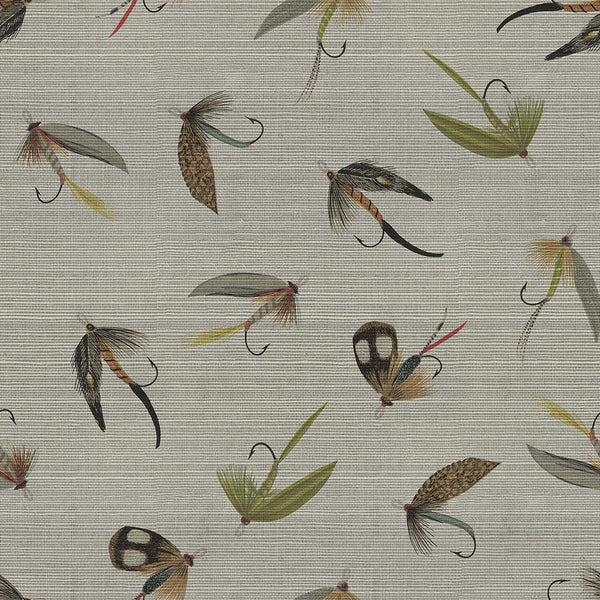 Come Fly With Me Grasscloth Eddy | Abnormals Anonymous Wallcovering
