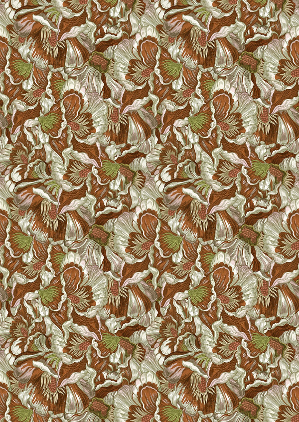 Florama Cedar | Timorous Beasties Wallcovering