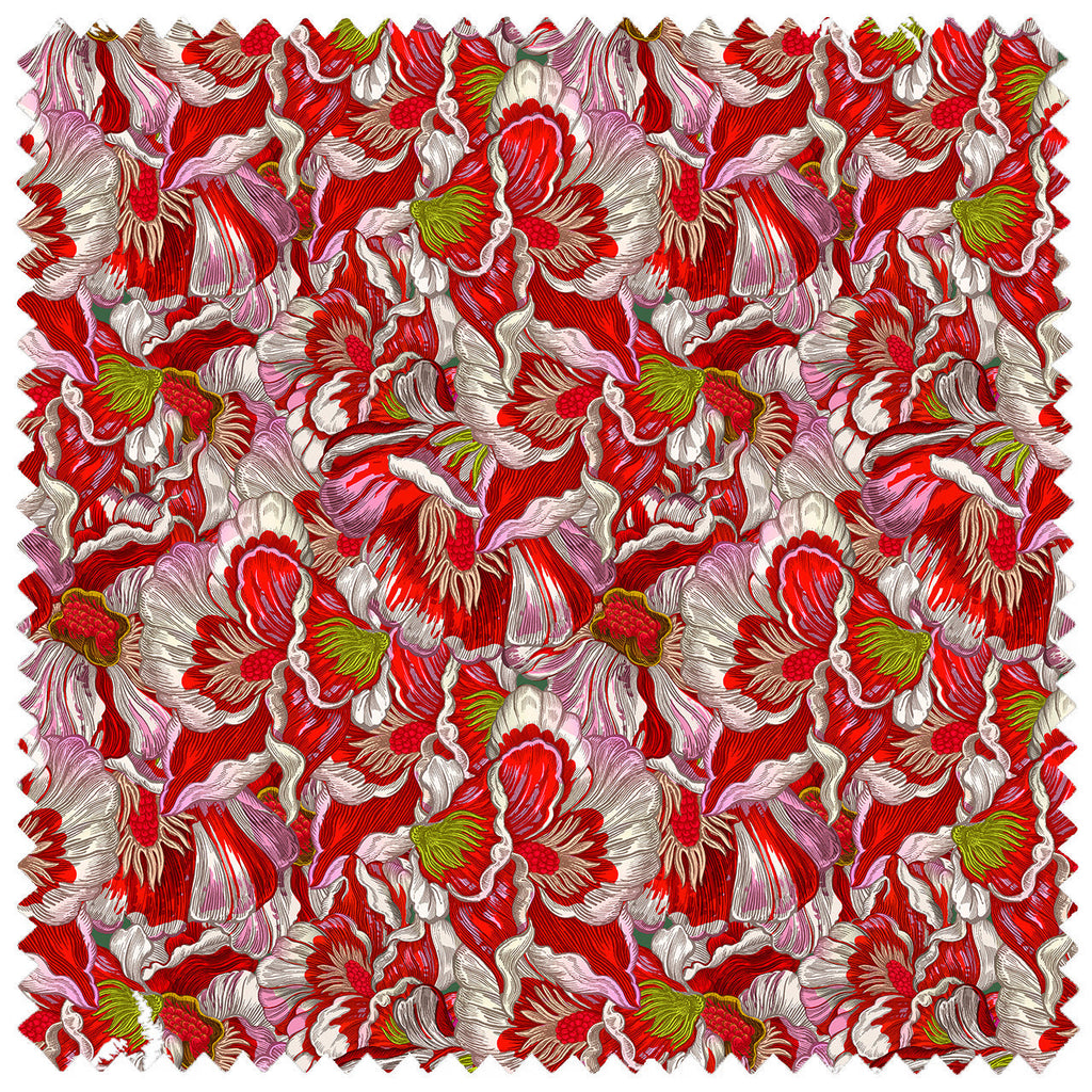 Florama Cotton Linen Scarlet
