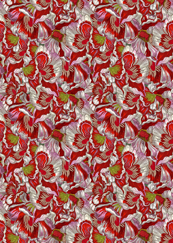 Florama Scarlet | Timorous Beasties Wallcovering