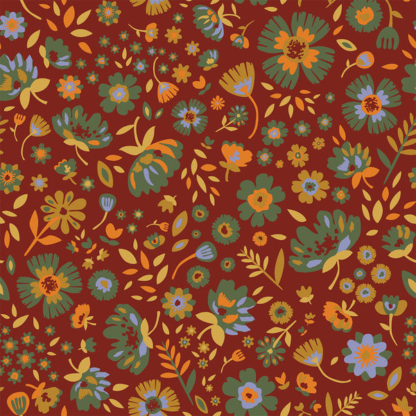 Garden Red | Maison Martin Morel Wallcovering
