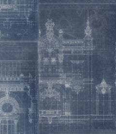 Garnier - Blue Wallcovering | Mind the Gap