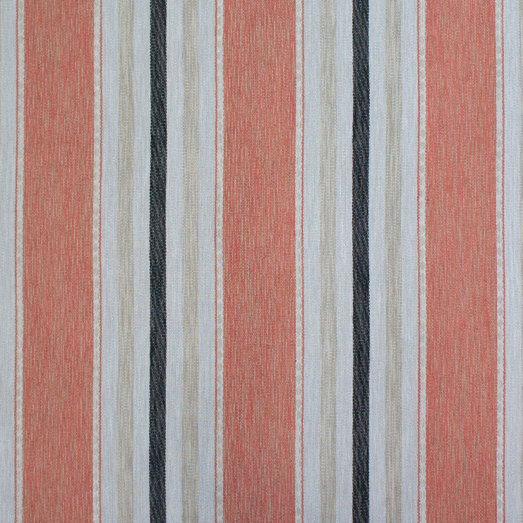 Samples and Purchasing available for Albuquerque - Coral Orange By Gaston Y Daniela | Gaston Rio Grande |Stripes  Upholstery  at Designer Wallcoverings and Fabrics