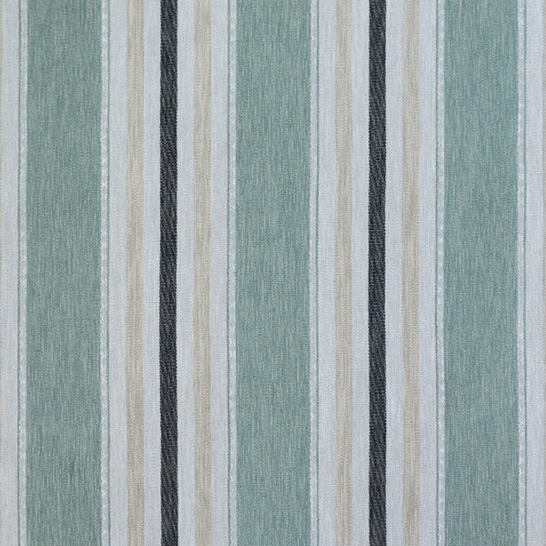 Albuquerque - Agua Turquoise By Gaston Y Daniela | Gaston Rio Grande |Stripes  Upholstery