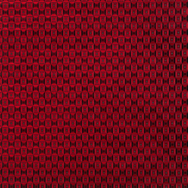 Luisa - Rojo Red By Gaston Y Daniela | Lorenzo Castillo Ii |Modern Geometric Upholstery Velvet