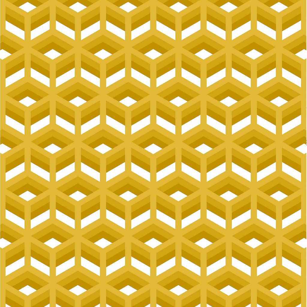 Samples and Purchasing available for Javier - Amarillo Yellow By Gaston Y Daniela | Lorenzo Castillo Ii |Modern Geometric Multipurpose Print at Designer Wallcoverings and Fabrics