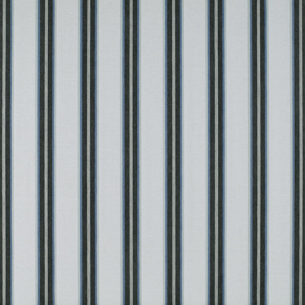 Tavolara - Azul Blue By Gaston Y Daniela | Tierras | Stripes Drapery Linen