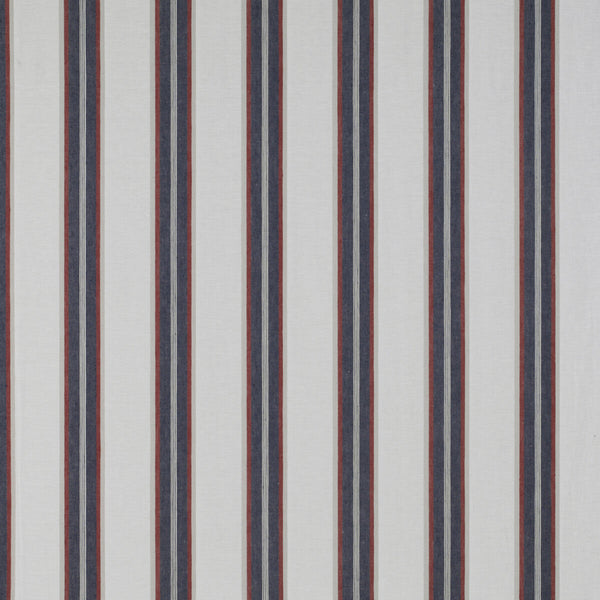 Tavolara - Azul/Rojo Multi By Gaston Y Daniela | Tierras | Stripes Drapery Linen