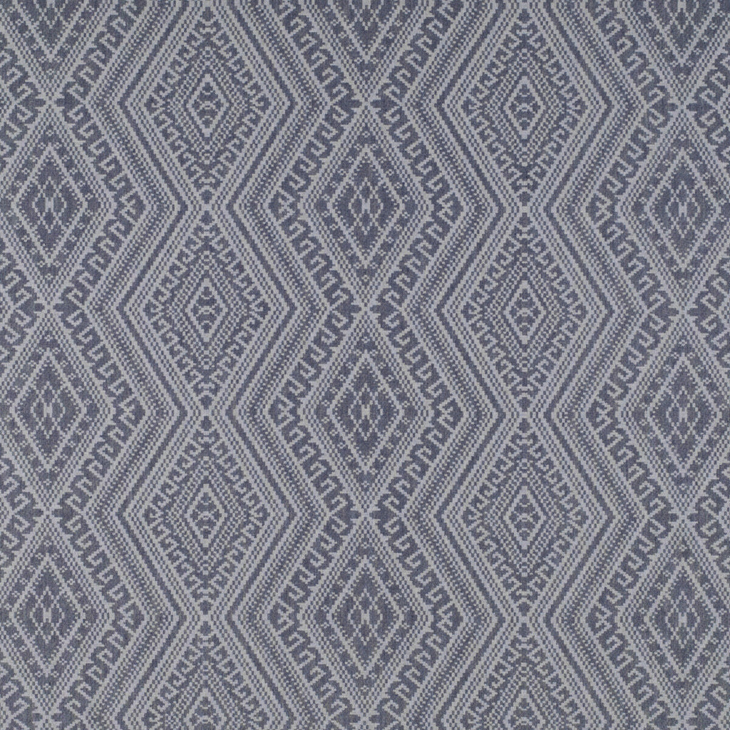 Samples and Purchasing available for Estromboli - Navy Indigo By Gaston Y Daniela | Tierras | Geometric Drapery Linen at Designer Wallcoverings and Fabrics