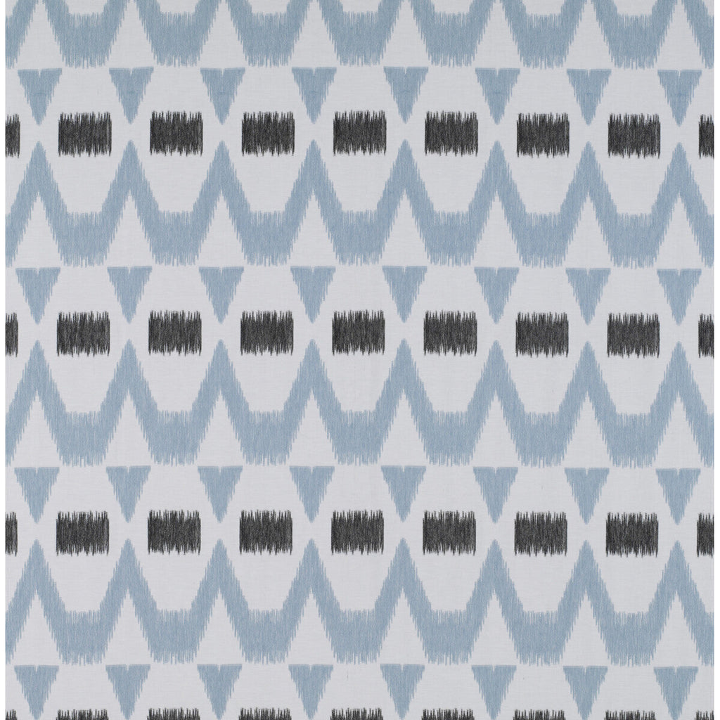 Samples and Purchasing available for Montecristo - Onyx/Azul Claro Multi By Gaston Y Daniela | Tierras |  Drapery  at Designer Wallcoverings and Fabrics