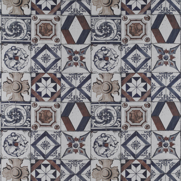 Trastevere - Azul/Tabaco Multi By Gaston Y Daniela | Tierras |  Multipurpose Print