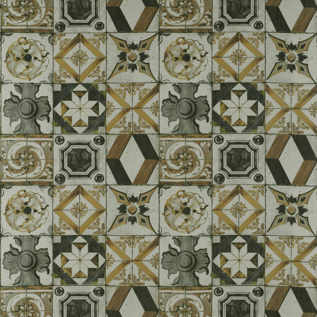 Samples and Purchasing available for Trastevere - Oro/Gris Multi By Gaston Y Daniela | Tierras |  Multipurpose Print at Designer Wallcoverings and Fabrics