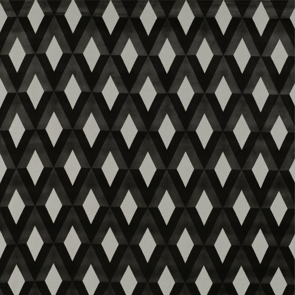Siena - Blanco/Onyx Black By Gaston Y Daniela | Tierras |Modern Diamond Upholstery Weave