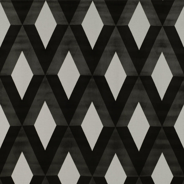San Lorenzo - Blanco/Onyx Black By Gaston Y Daniela | Tierras |Modern Diamond Upholstery Weave
