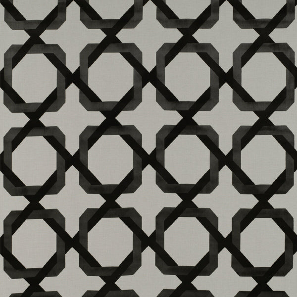Galliano - Blanco/Onyx Black By Gaston Y Daniela | Tierras |Modern Geometric Upholstery Weave