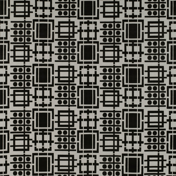 Prato - Blanco/Onyx Black By Gaston Y Daniela | Tierras |Modern Geometric Upholstery Weave