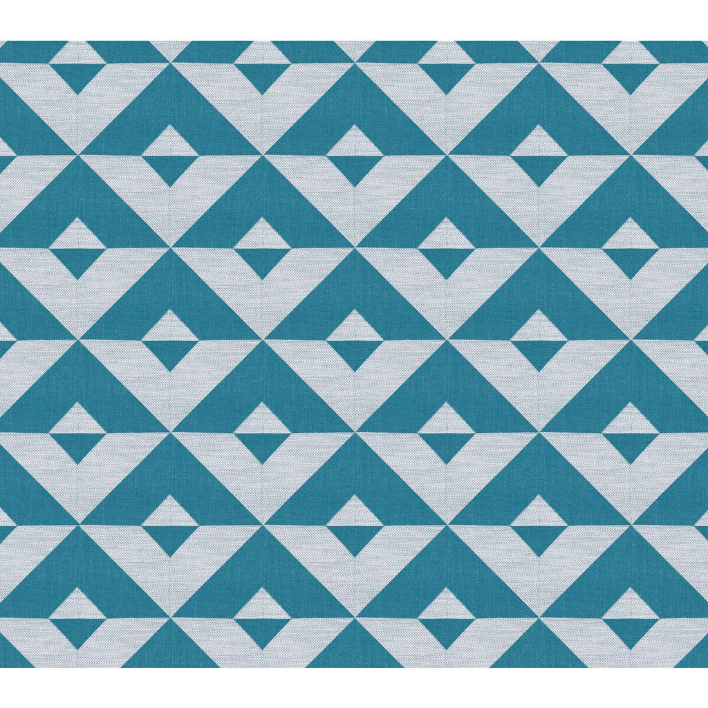 Samples and Purchasing available for Kenia - Oceano Turquoise By Gaston Y Daniela | Gaston Africalia |Modern Geometric Upholstery Weave at Designer Wallcoverings and Fabrics