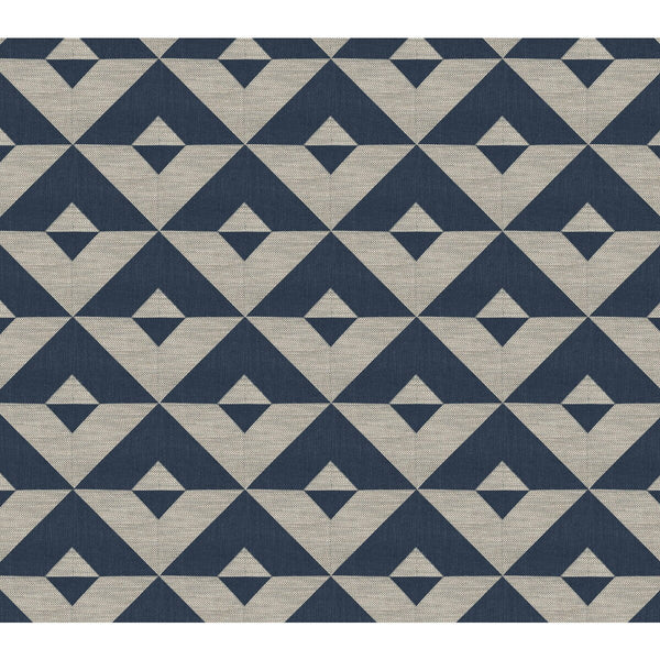 Kenia - Azul Oscuro Indigo By Gaston Y Daniela | Gaston Africalia |Modern Geometric Upholstery Weave