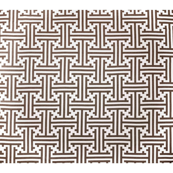 Clark - Chocolate White By Gaston Y Daniela | Gaston Africalia |Lattice/Scrollwork Geometric Upholstery Indoor / Outdoor