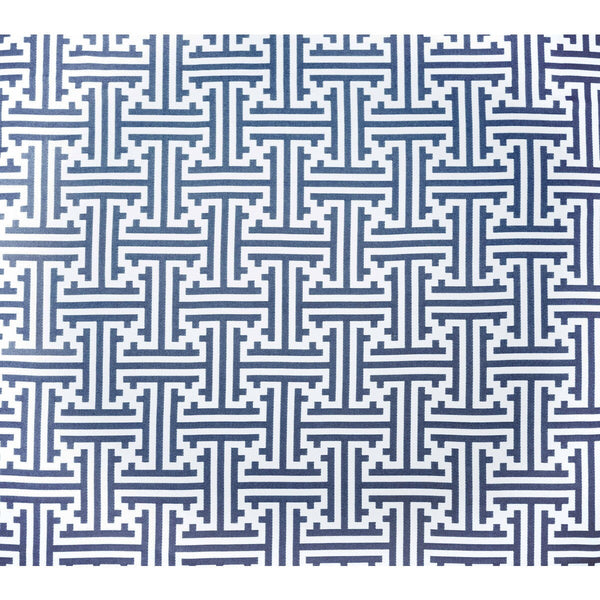 Clark - Navy White By Gaston Y Daniela | Gaston Africalia |Lattice/Scrollwork Geometric Upholstery Indoor / Outdoor