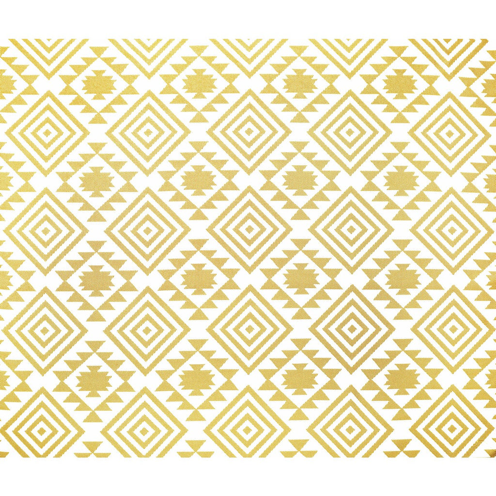 Samples and Purchasing available for Ava - Amarillo White By Gaston Y Daniela | Gaston Africalia |Global Ikat/Southwest/Kilims Upholstery Indoor / Outdoor at Designer Wallcoverings and Fabrics