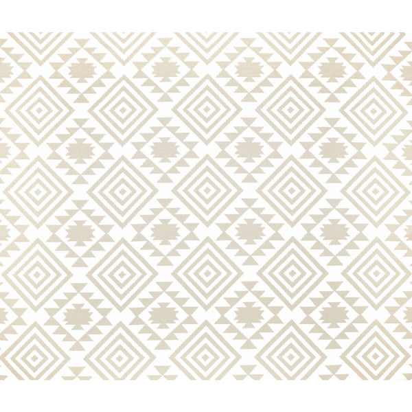 Ava - Beige White By Gaston Y Daniela | Gaston Africalia |Global Ikat/Southwest/Kilims Upholstery Indoor / Outdoor