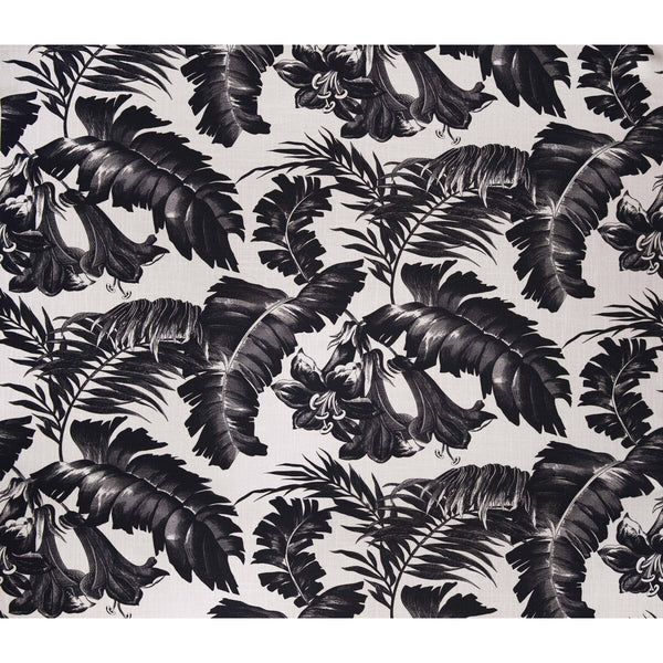 Plantation - Black  Black By Gaston Y Daniela | Gaston Africalia |Botanical & Floral  Multipurpose Print