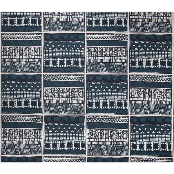Suajili - Azul Petrole Teal By Gaston Y Daniela | Gaston Africalia |Global Ikat/Southwest/Kilims Multipurpose Print