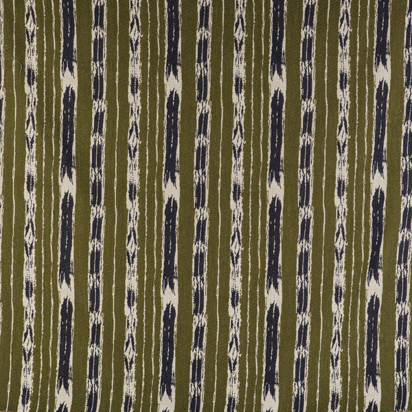 Bandas - Verde/Navy Beige By Gaston Y Daniela | Gaston Libreria |Global Stripes Upholstery