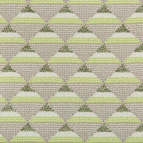 Piramides - Verde White By Gaston Y Daniela | Gaston Libreria |Geometric Small Scale Upholstery Indoor / Outdoor