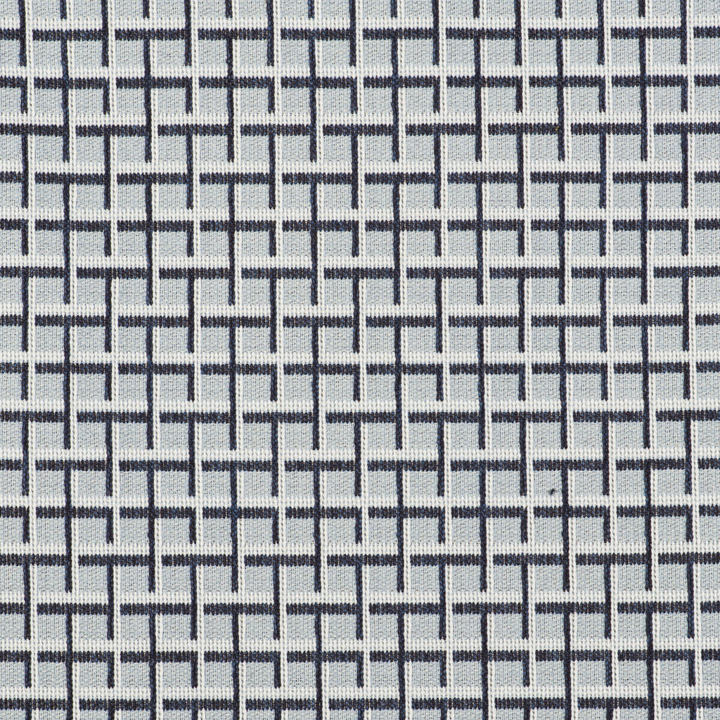 Samples and Purchasing available for Rejas - Azul Light Blue By Gaston Y Daniela | Gaston Libreria |Geometric Small Scale Upholstery Indoor / Outdoor at Designer Wallcoverings and Fabrics
