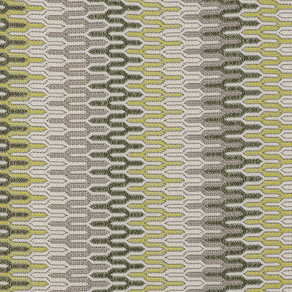 Costuras - Verde White By Gaston Y Daniela | Gaston Libreria |Flamestitch Small Scale Upholstery Indoor / Outdoor