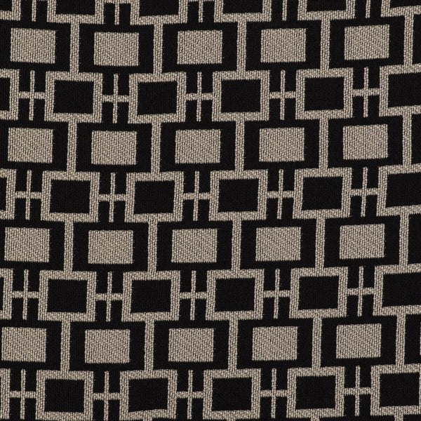 Series - Lino/Negro Beige By Gaston Y Daniela | Gaston Libreria |Geometric Small Scale Upholstery Indoor / Outdoor