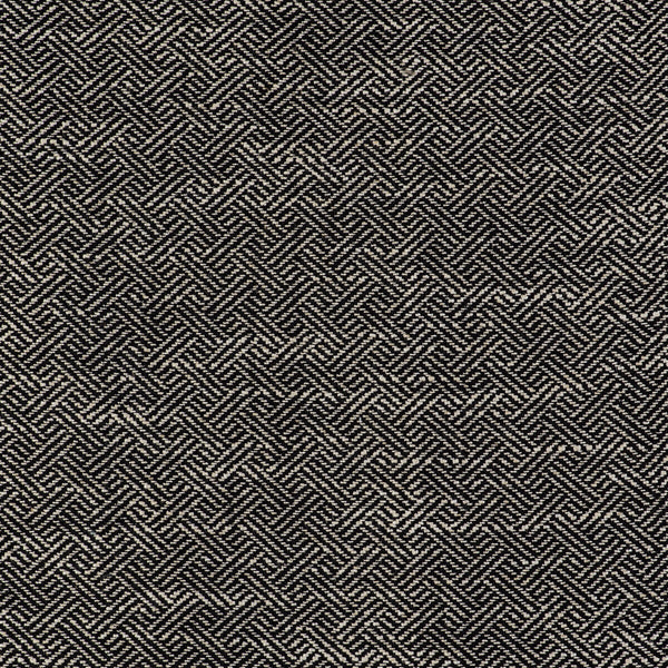 Enea - Negro Neutral By Gaston Y Daniela | Gaston Libreria |Lattice/Scrollwork Small Scale Upholstery Weave