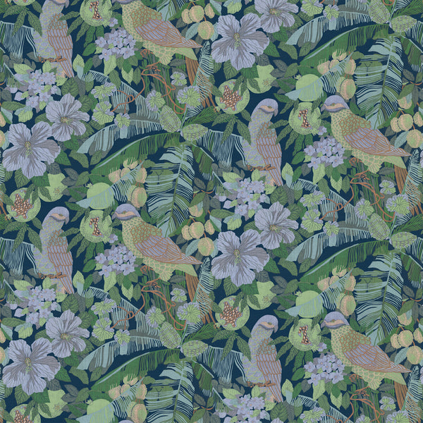 Morris - Original Indigo By Gaston Y Daniela | Gaston Libreria |Animal/Insects Flora & Fauna Upholstery Velvet