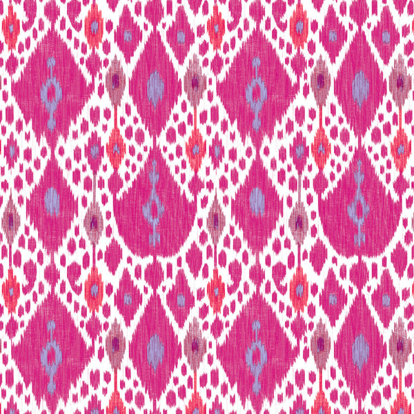 Ikat - Rojo Ivory By Gaston Y Daniela | Gaston Libreria |Ikat/Southwest/Kilims  Multipurpose Print
